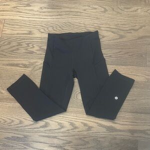 Lululemon Speed Up Crop 21” Black Size 2 Luxtreme Running Leggings